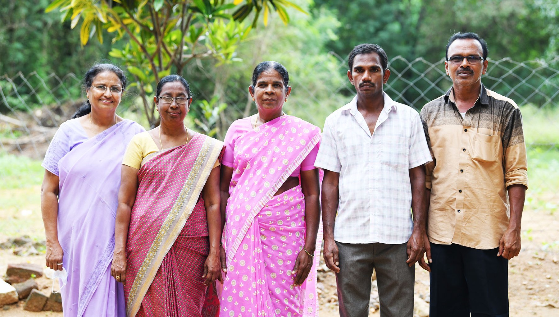 Members of the Shanthigramam team